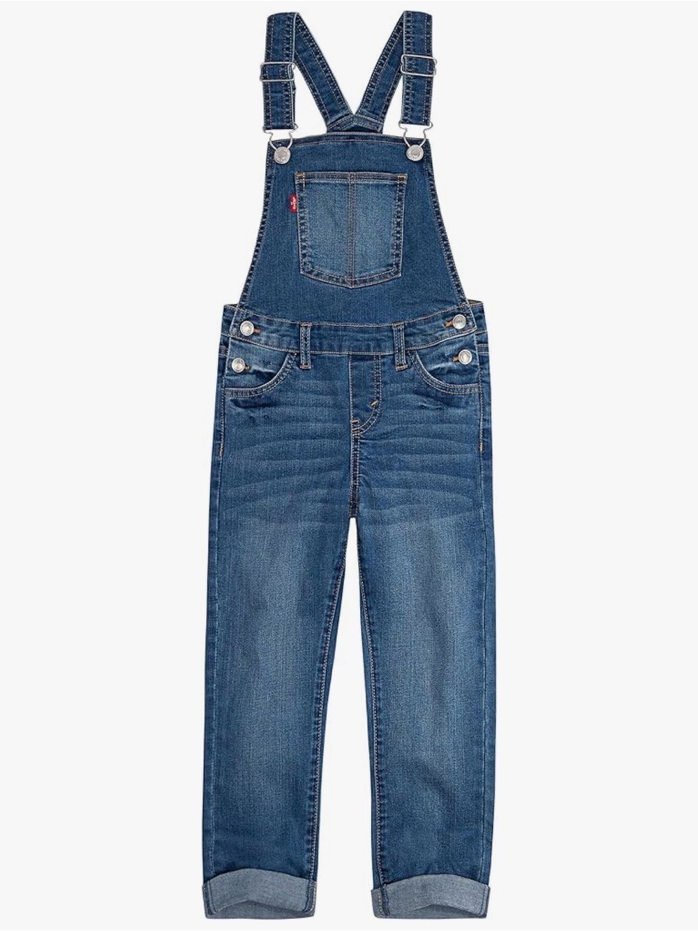 Levi's Blue Kids Denim Overalls with Front Pocket Size 12